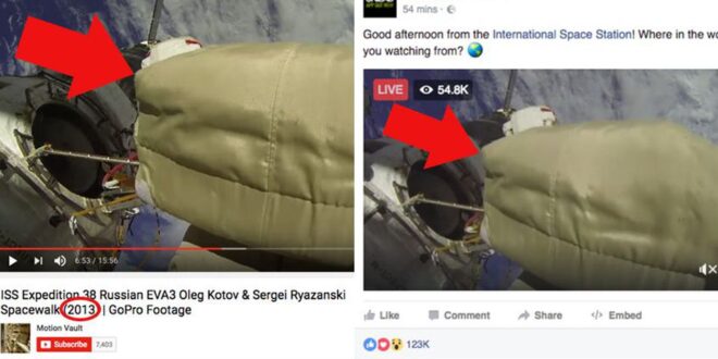 Uzay Haber ISS  Uydu Sahte ISS Facebook 